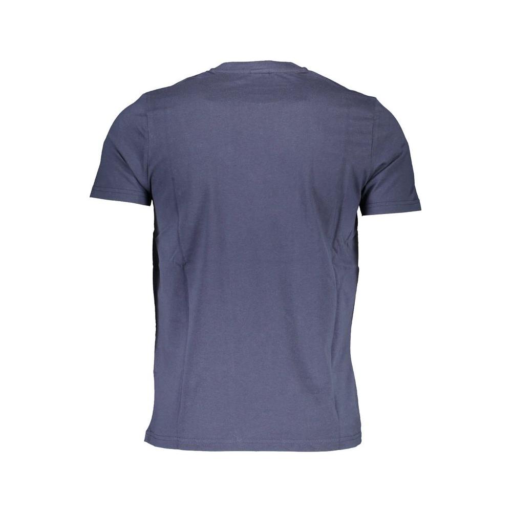 North Sails Blue Cotton Men T-Shirt North Sails