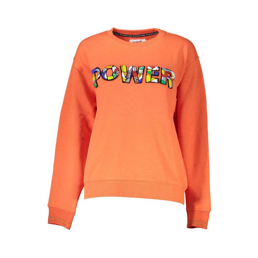 Vibrant Orange Sweatshirt with Chic Logo Detail