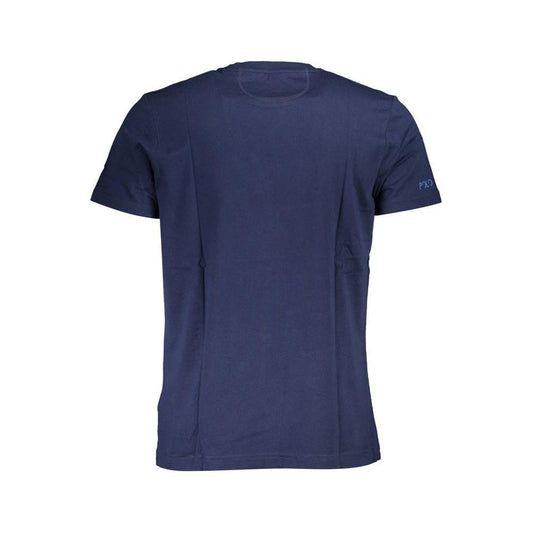 La Martina Blue Cotton Men T-Shirt La Martina