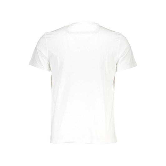 La Martina White Cotton Men T-Shirt La Martina