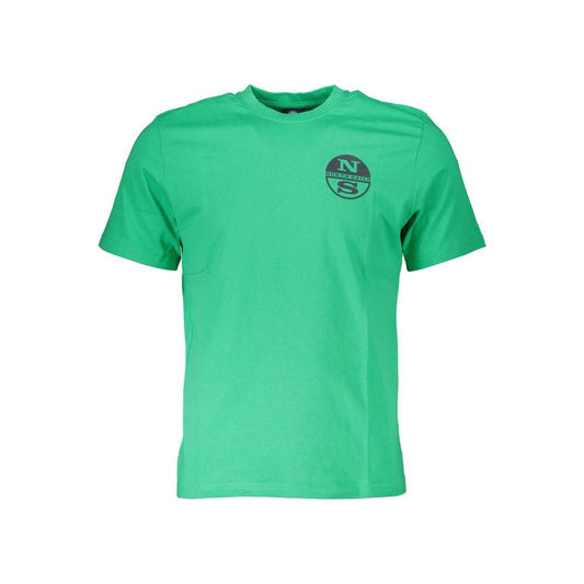 North Sails Green Cotton T-Shirt North Sails