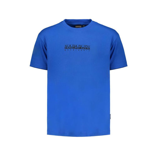 Napapijri Blue Cotton T-Shirt Napapijri