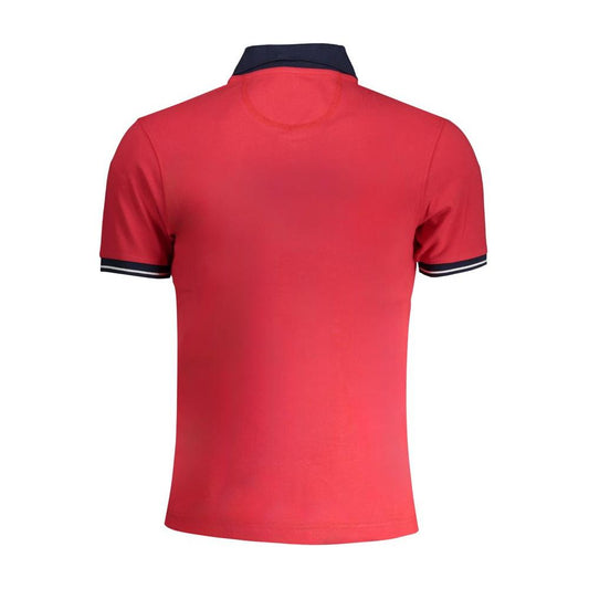 La Martina Red Cotton Polo Shirt La Martina