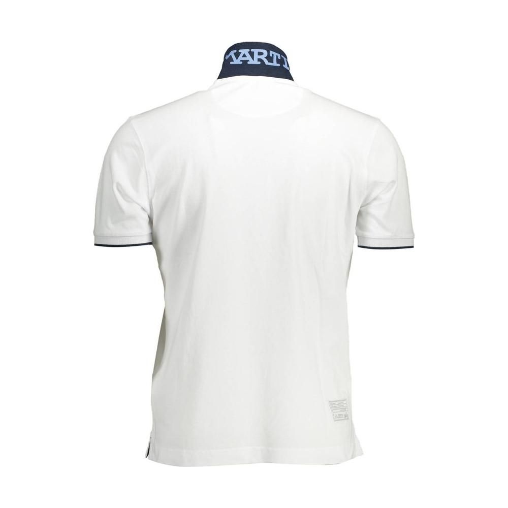 La Martina Elegant Short-Sleeved White Polo for Men La Martina