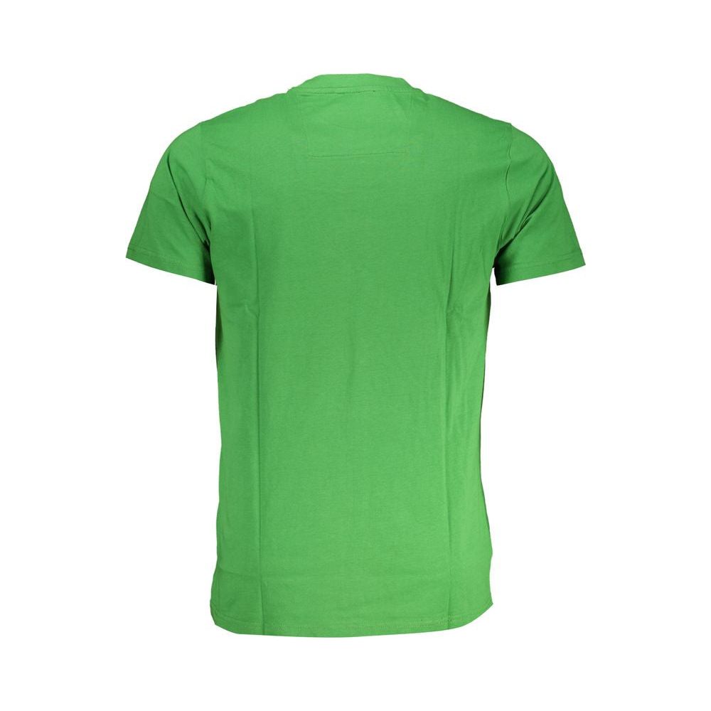 Cavalli Class Green Cotton T-Shirt Cavalli Class