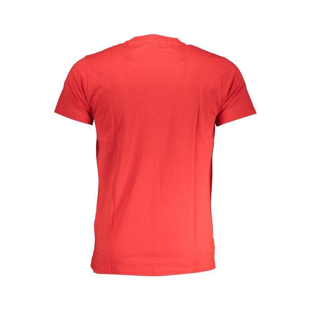 Cavalli Class Red Cotton T-Shirt Cavalli Class