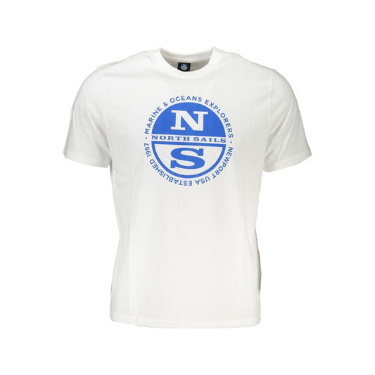 North Sails White Cotton T-Shirt North Sails