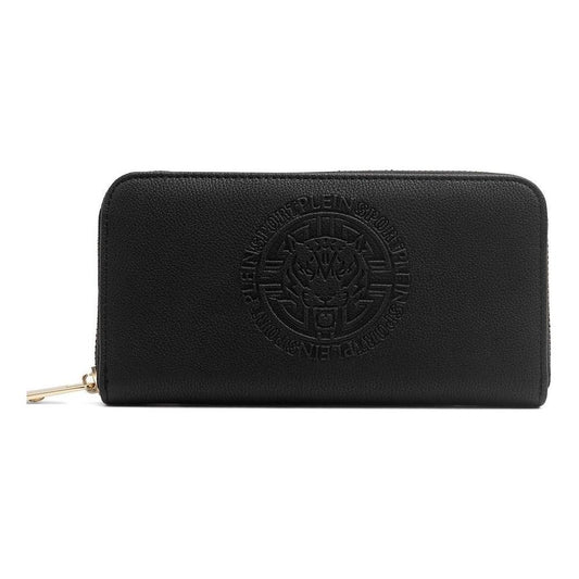 Plein Sport Black Polyester Women Wallet WOMAN WALLETS Plein Sport