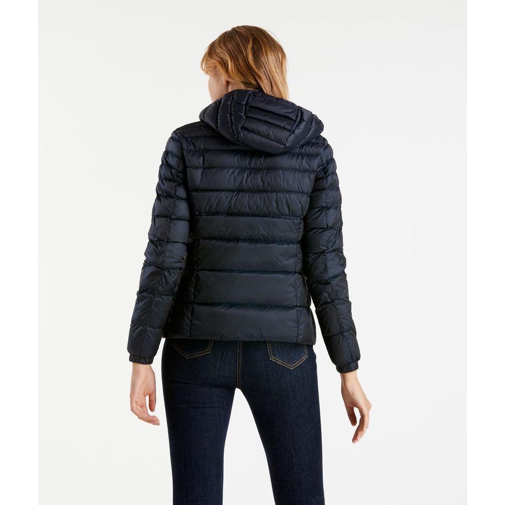 Refrigiwear Elegant Satin-Feel Down Jacket in Dark Blue Refrigiwear