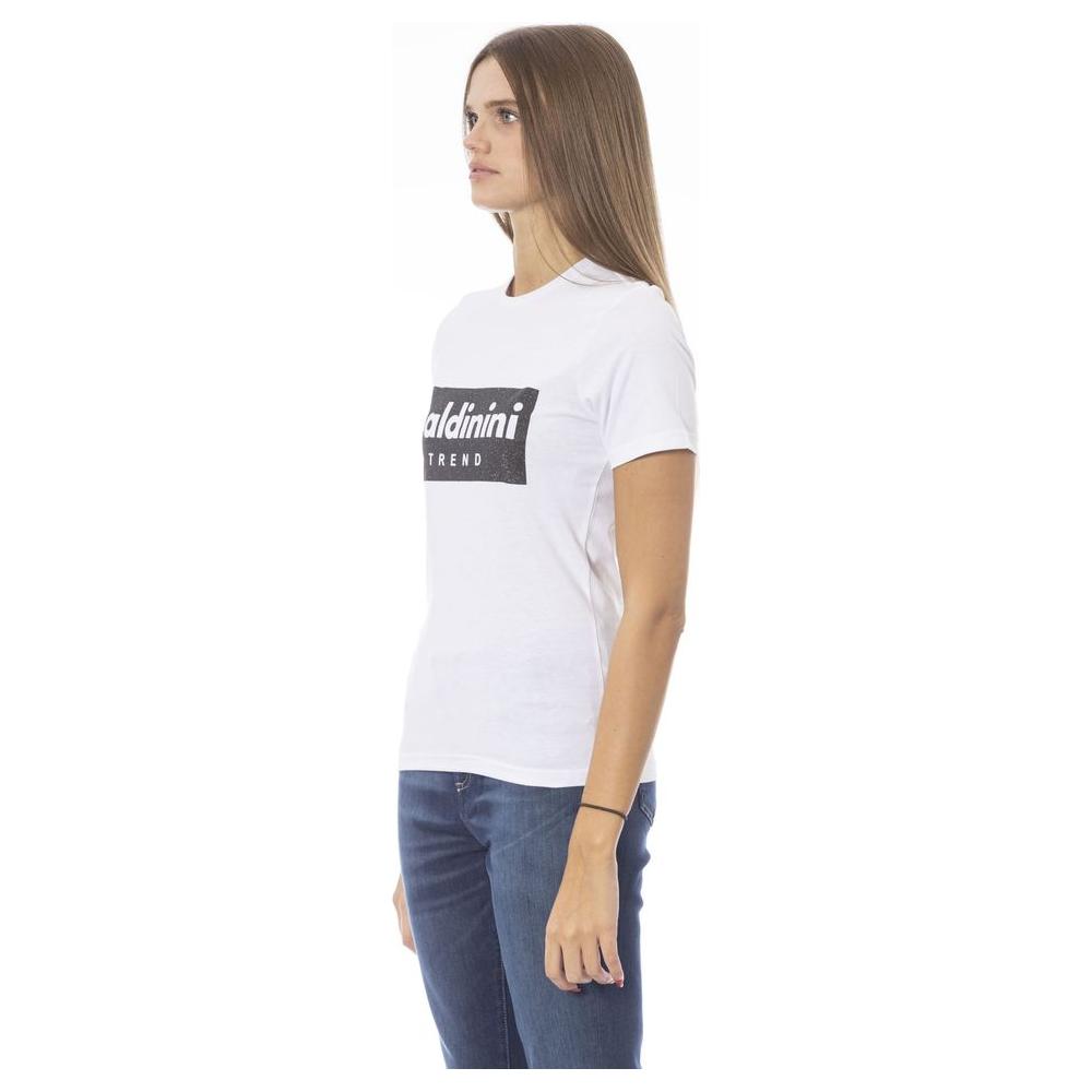 Baldinini Trend White Cotton Women T-Shirt Baldinini Trend