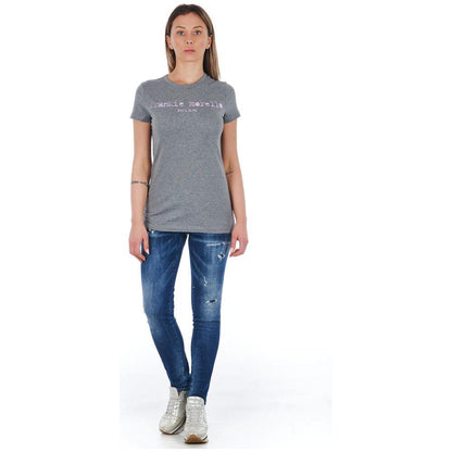 Frankie Morello Blue Cotton Women Jeans