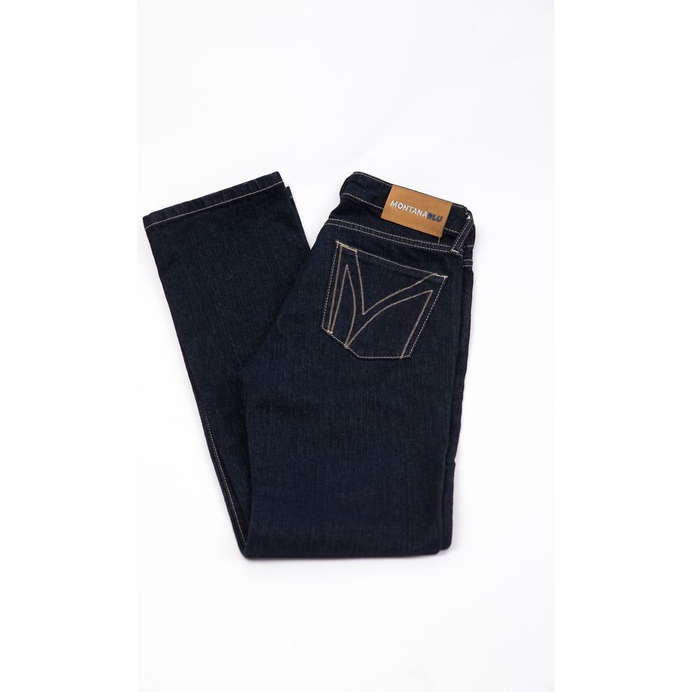 Montana Blu Blue Cotton Women Jeans Montana Blu