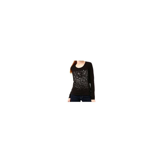 Montana Blu Black Cotton Women Top Montana Blu