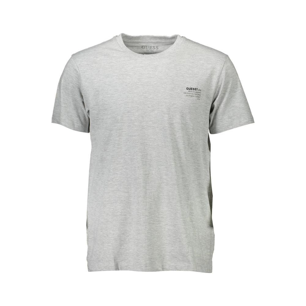 Guess Jeans Gray Cotton Men T-Shirt Guess Jeans