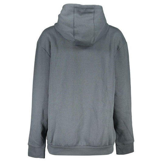 Cavalli Class Sleek Gray Fleece Hooded Sweatshirt Cavalli Class