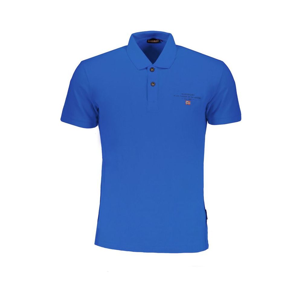 Napapijri Blue Cotton Polo Shirt Napapijri