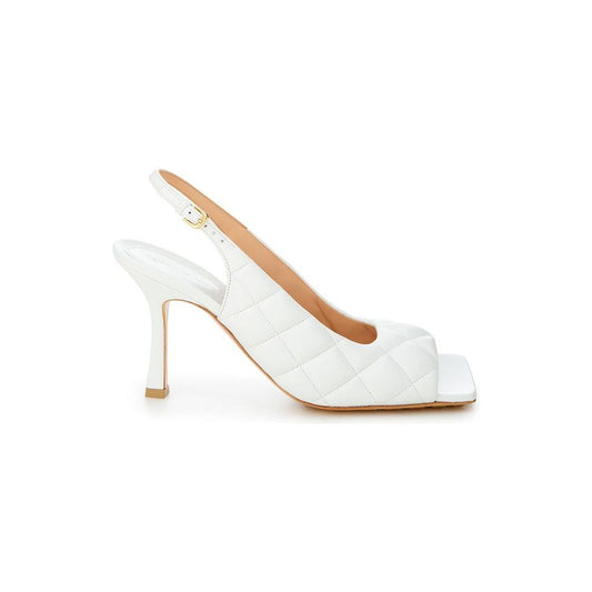 Bottega Veneta White Leather Sandal Bottega Veneta