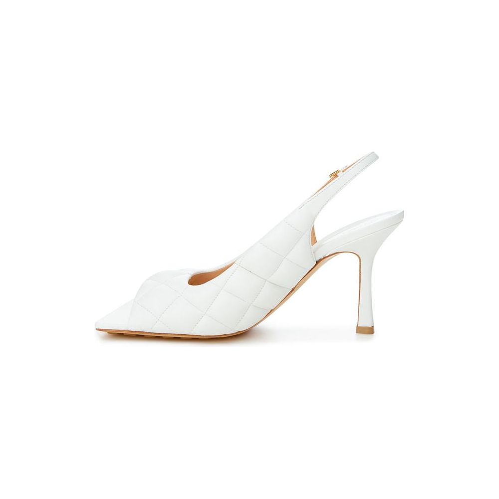 Bottega Veneta White Leather Sandal Bottega Veneta