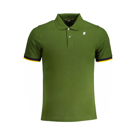 K-WAY Green Cotton Polo Shirt K-WAY