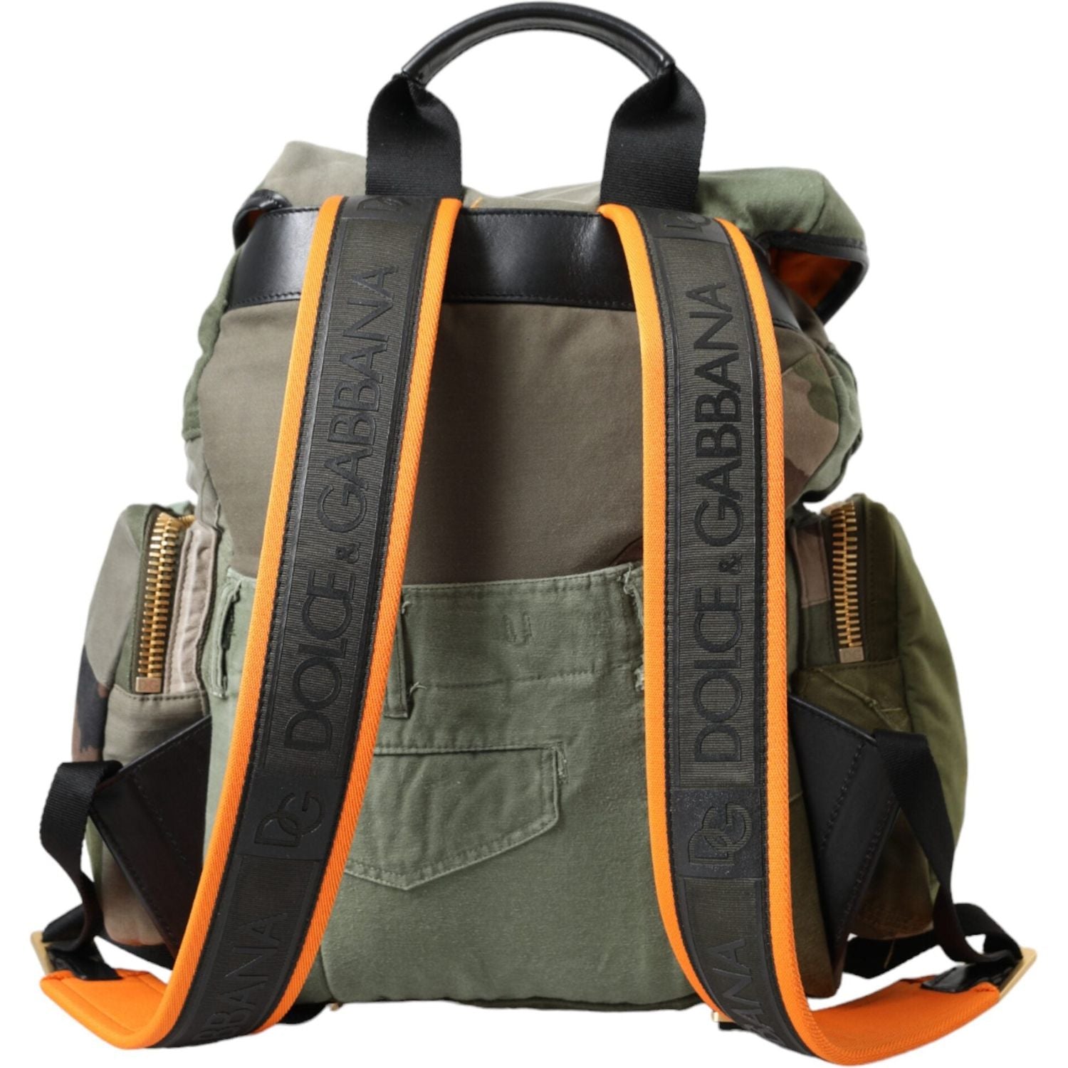 Front view with bag zipped and handles upright.