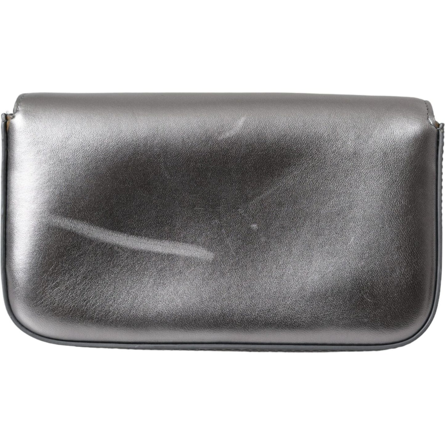 Dolce & Gabbana Metallic Silver Leather DG Girls Napa Shoulder Bag Dolce & Gabbana