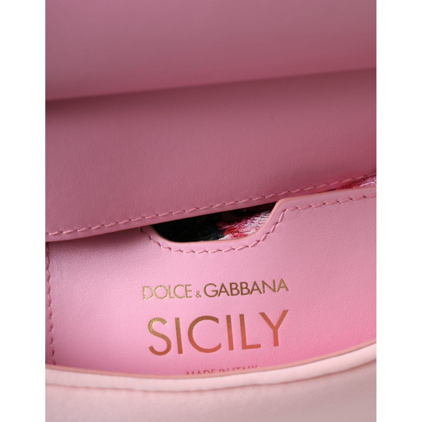 Dolce & Gabbana Pink SICILY Neoprene Top Handle Shoulder Satchel Bag Dolce & Gabbana