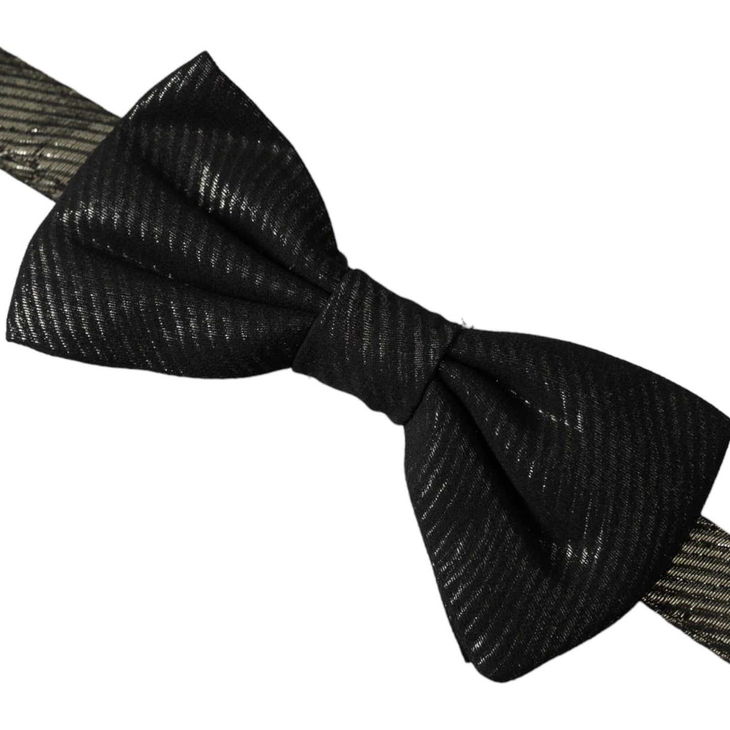 Dolce & Gabbana Black Fantasy Silk Adjustable Neck Men Bow Tie Dolce & Gabbana