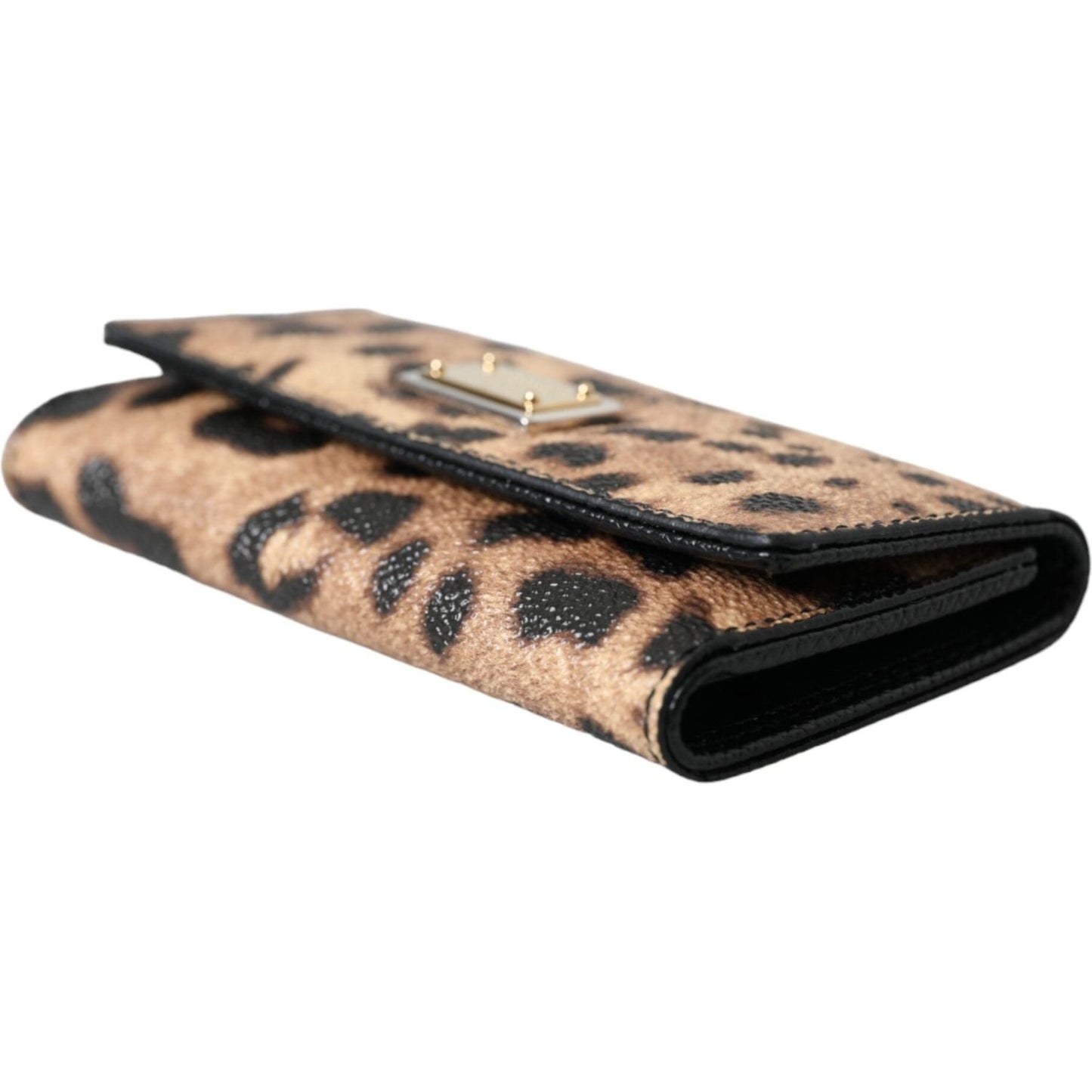 Dolce & Gabbana Brown Leopard PVC Pouch Key Holder Case Keyring Dolce & Gabbana