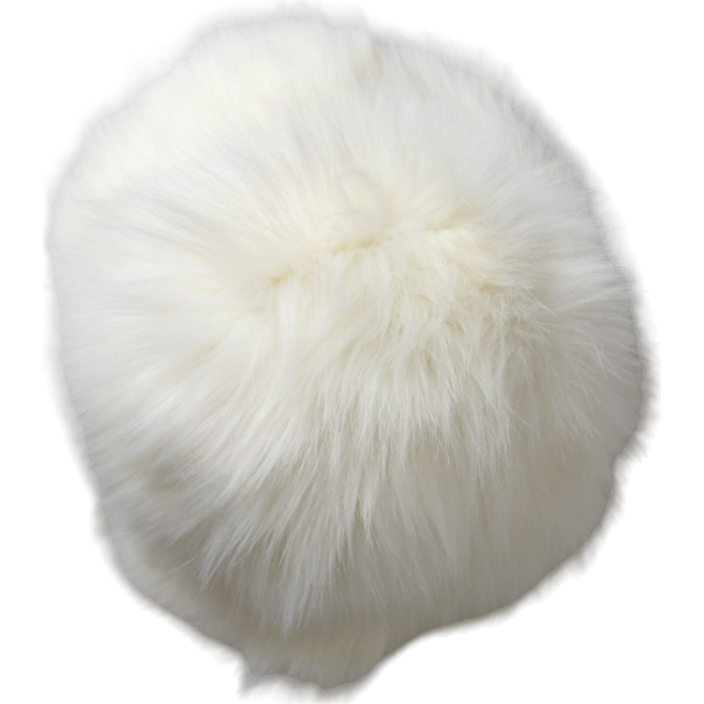 Dolce & Gabbana White Acrylic Fur Womens Bucket Hat Dolce & Gabbana