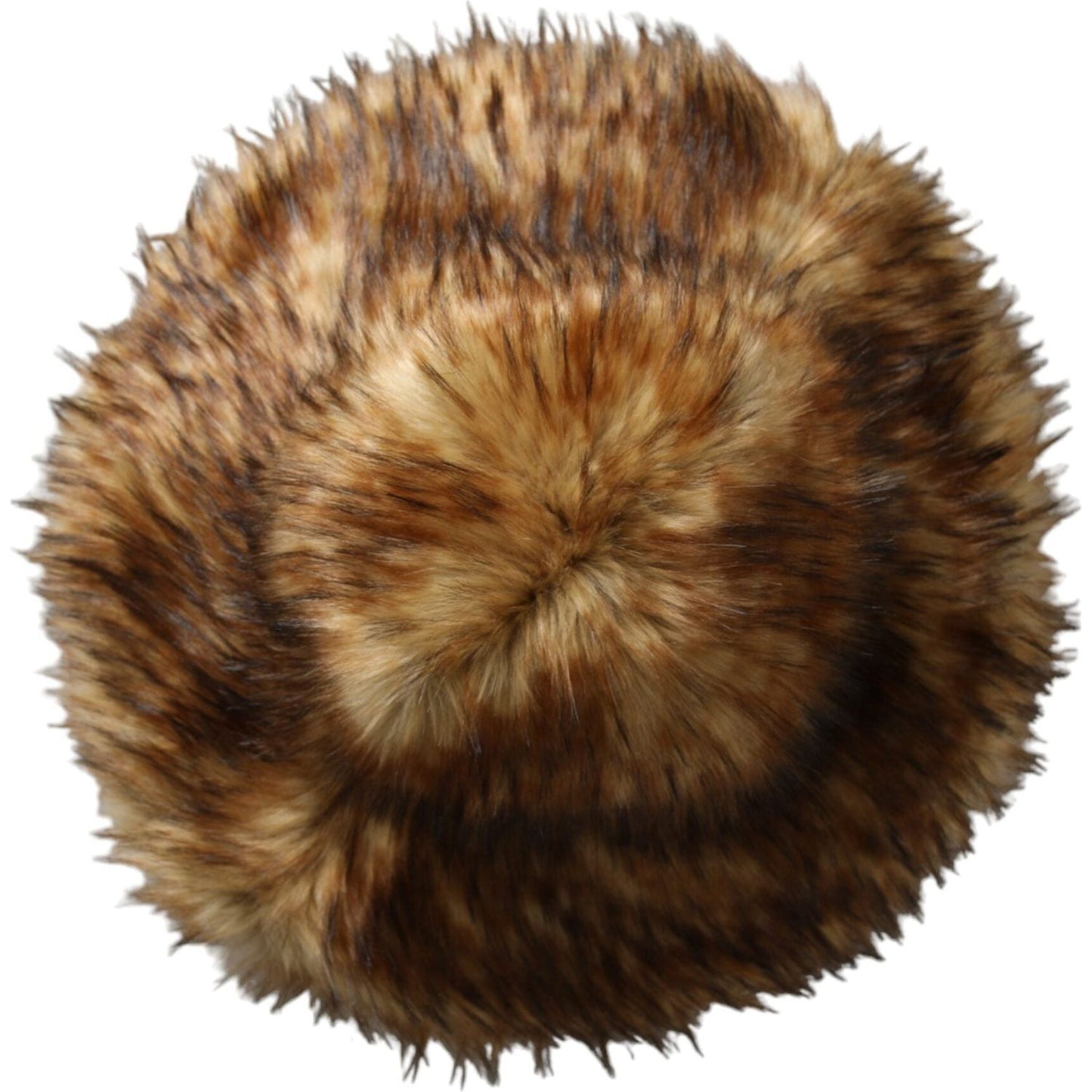 Dolce & Gabbana Brown Modacrylic Faux Fur Bucket Hat Dolce & Gabbana