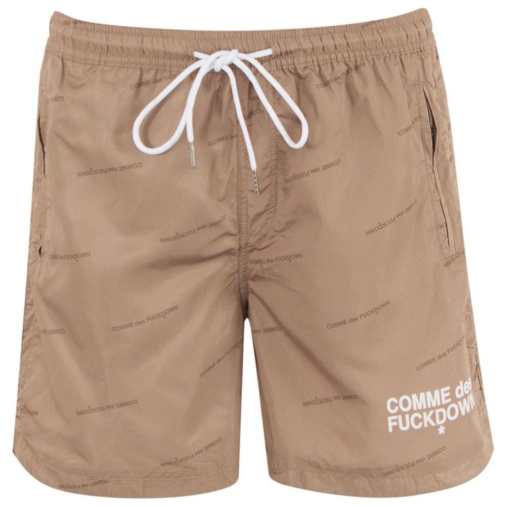 Comme Des Fuckdown Beige Polyester Swimwear Comme Des Fuckdown