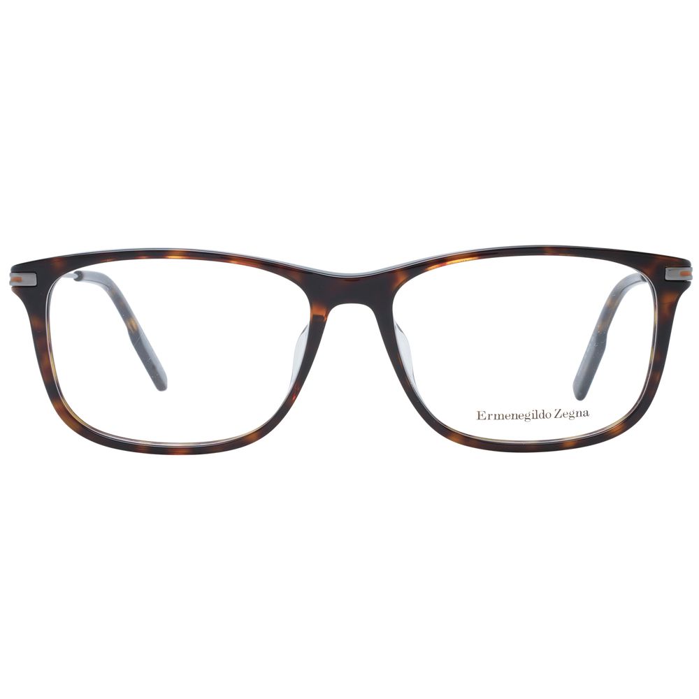 Ermenegildo Zegna Brown Plastic Glasses (Frames)