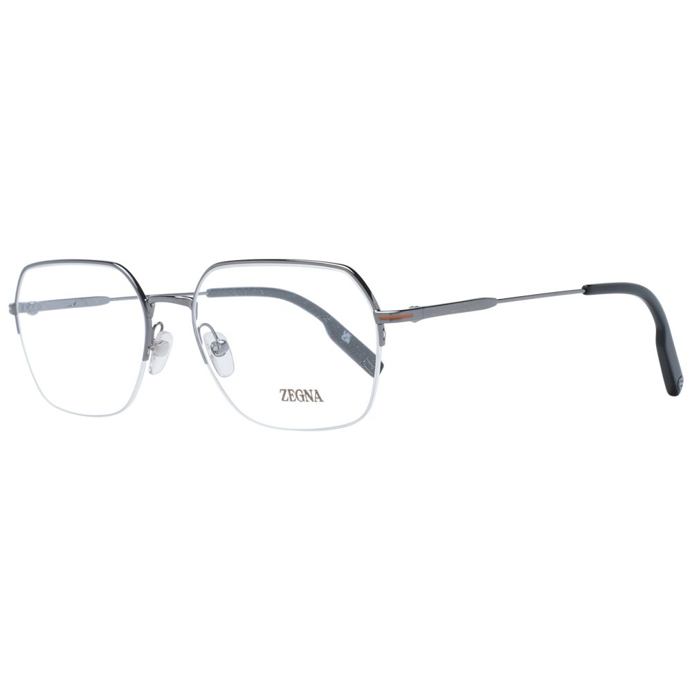Ermenegildo Zegna Gray Metal Glasses (Frames)