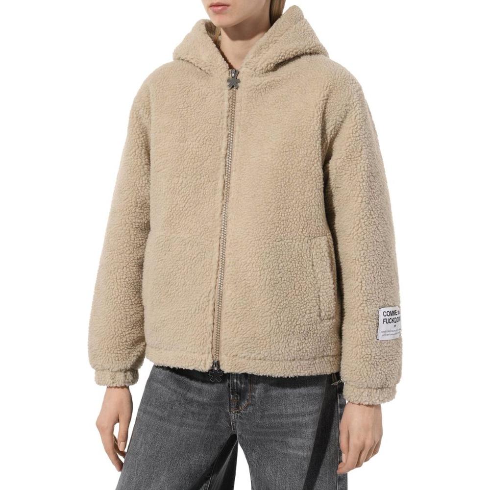 Comme Des Fuckdown Beige Polyester Jackets & Coat Comme Des Fuckdown