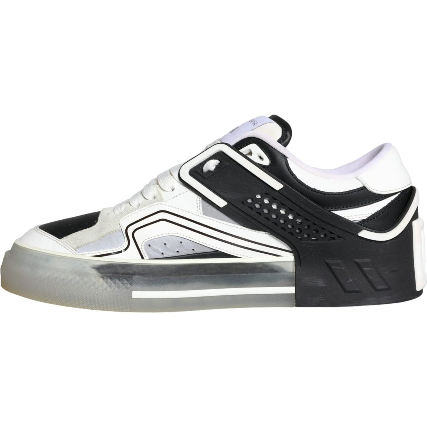 Dolce & Gabbana Black Silver Custom 2.Zero Low Top Sneakers Shoes Dolce & Gabbana