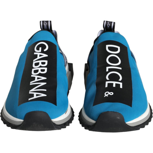 Dolce & Gabbana Blue Logo Low Top Sorrento Sneakers Shoes Dolce & Gabbana