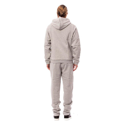 Billionaire Italian Couture Gray Cotton Hooded Sweatsuit