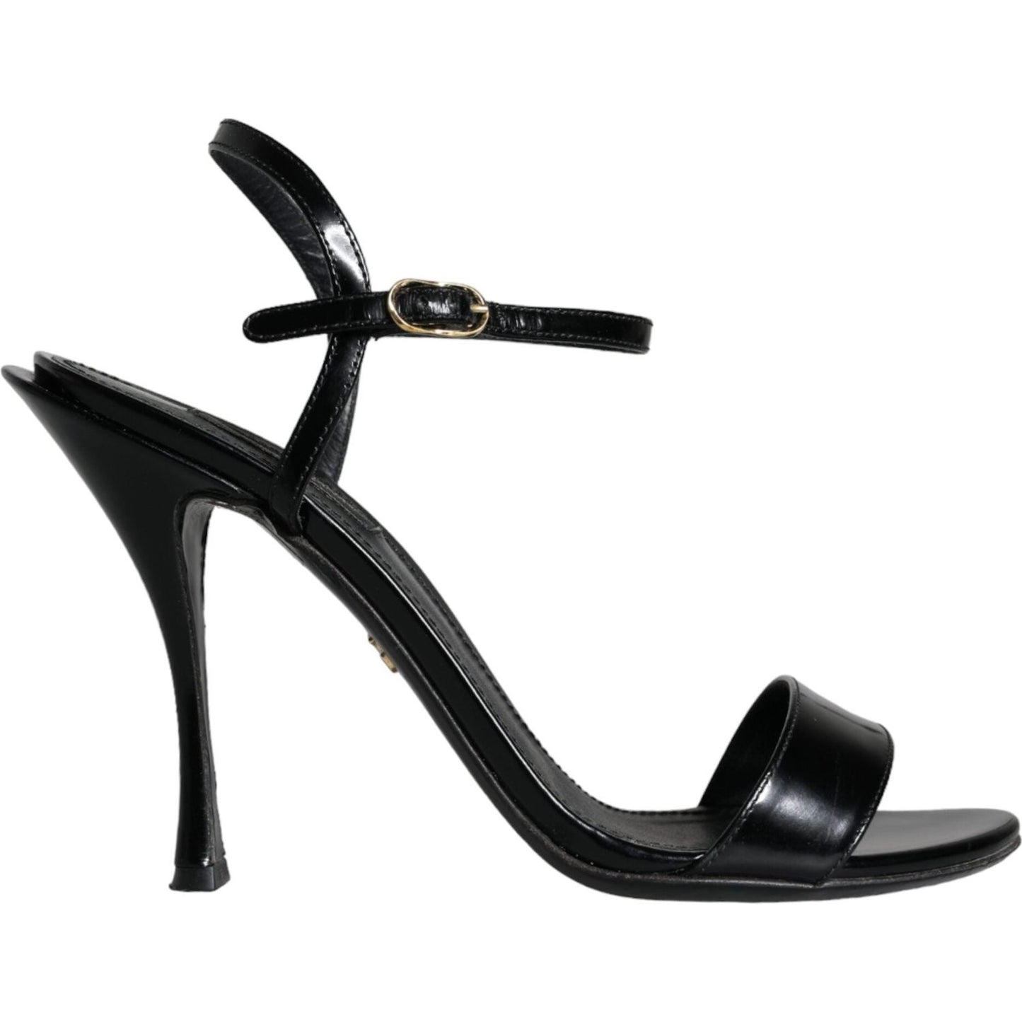 Dolce & Gabbana Black KEIRA Leather Heels Sandals Shoes Dolce & Gabbana