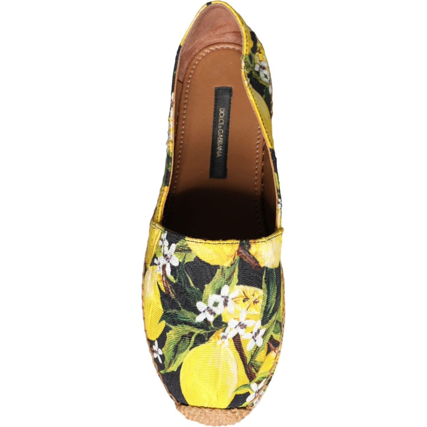 Dolce & Gabbana Multicolor Lemon Slip On Espadrilles Shoes Dolce & Gabbana