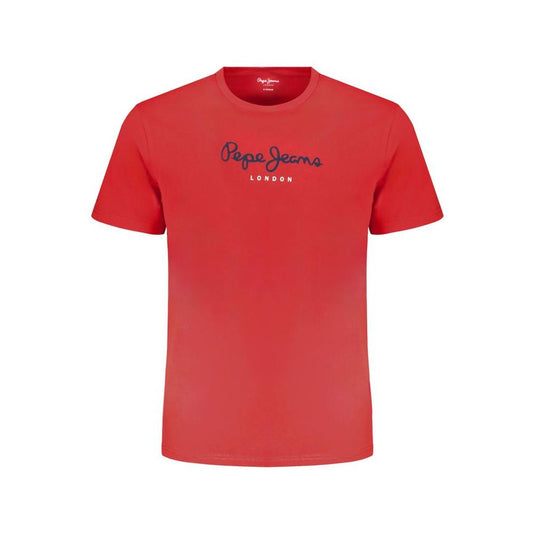 Pepe Jeans Red Cotton T-Shirt