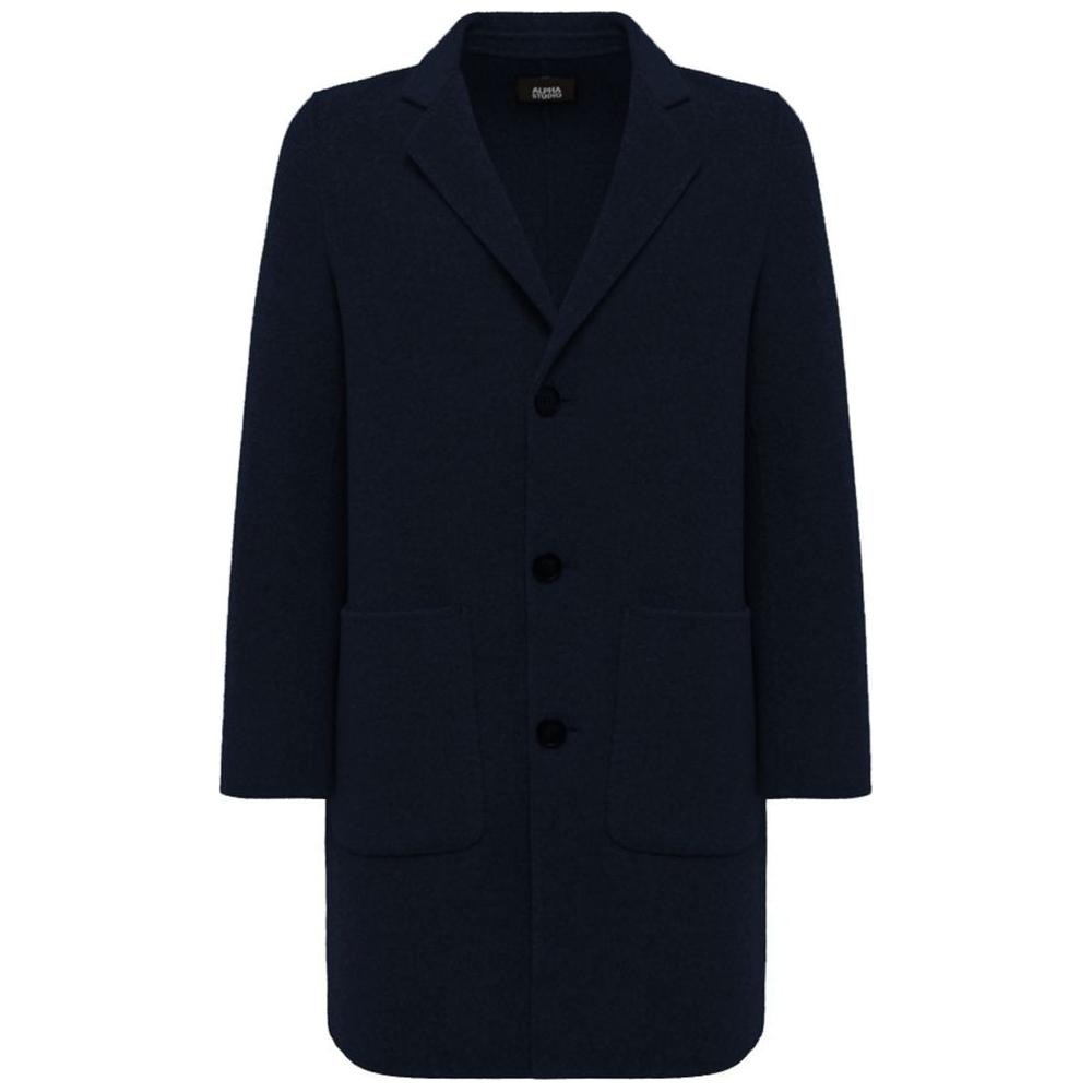 Alpha Studio Blue Wool Jacket Alpha Studio