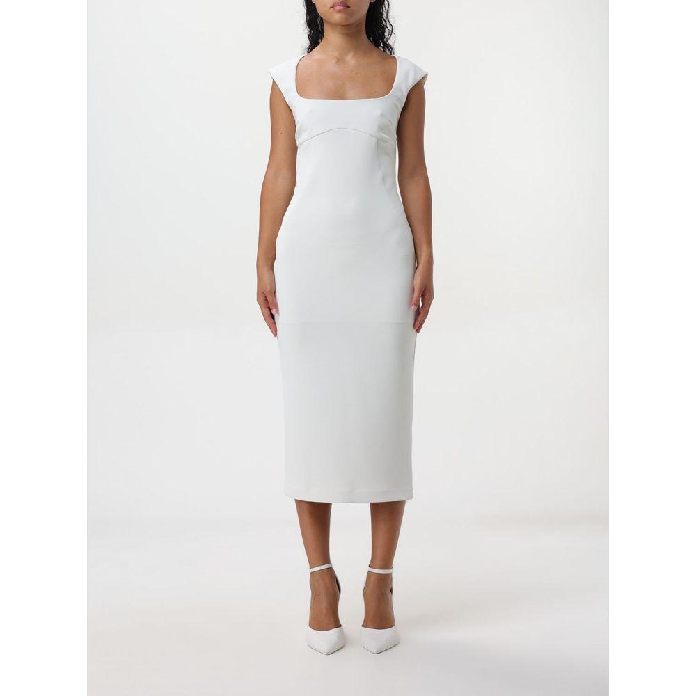 PINKO White Viscose Dress PINKO