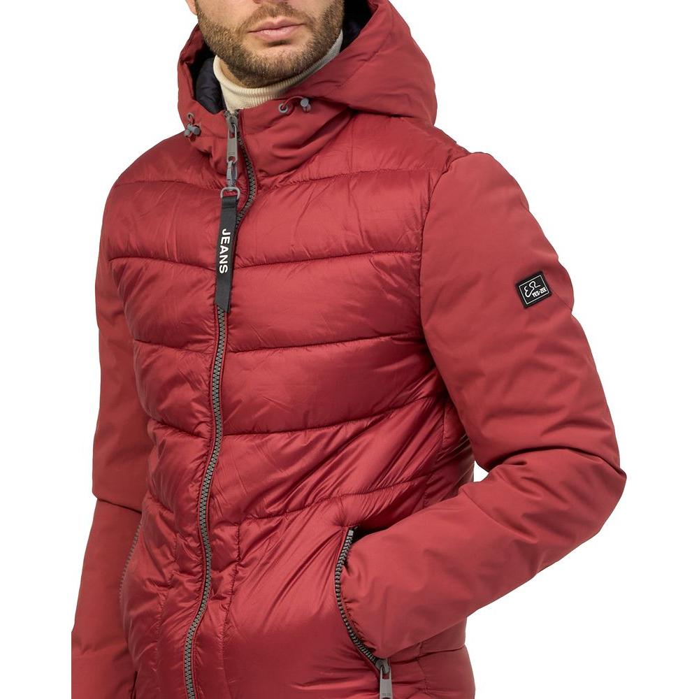 Yes Zee Red Nylon Jacket Yes Zee