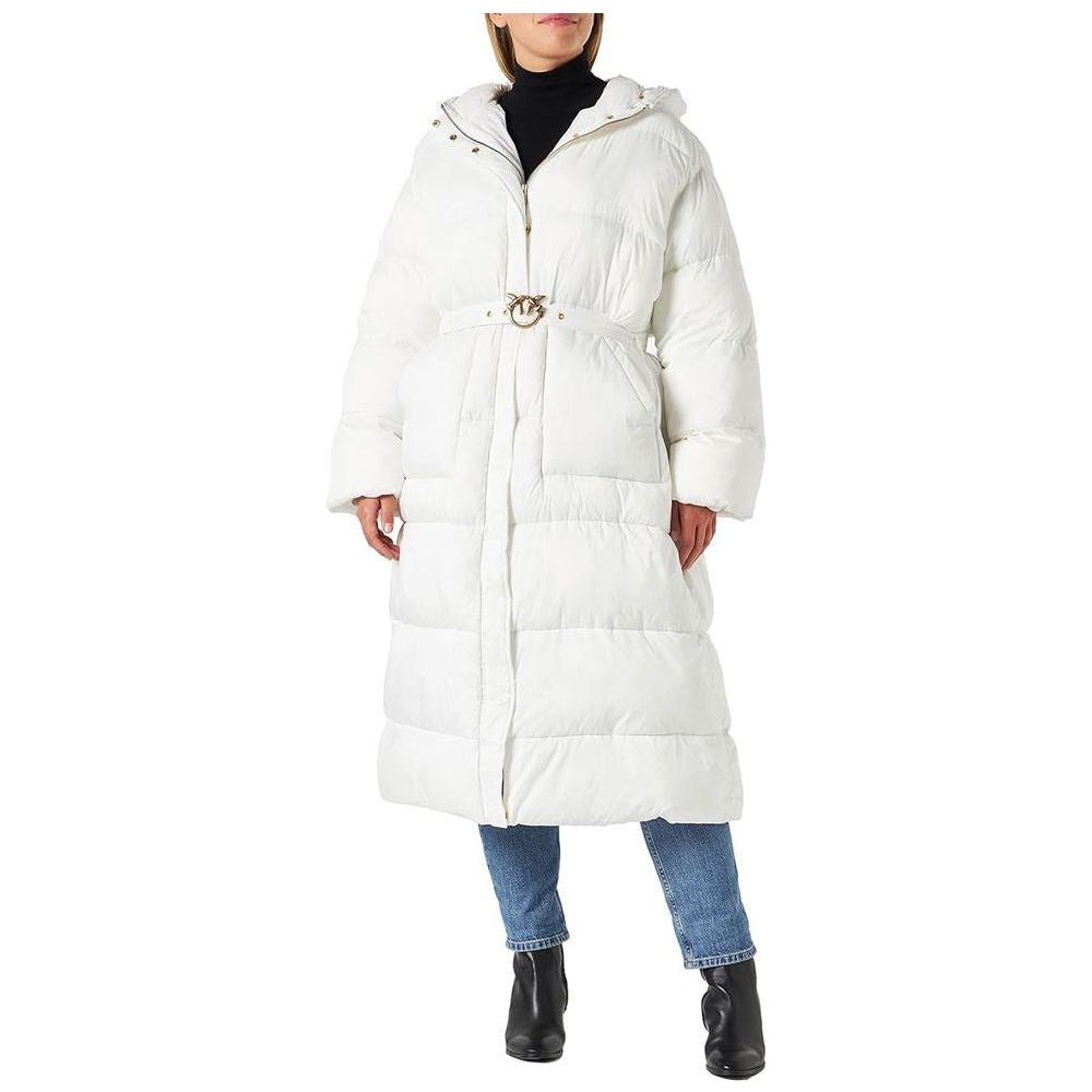 PINKO White Nylon Jackets & Coat PINKO