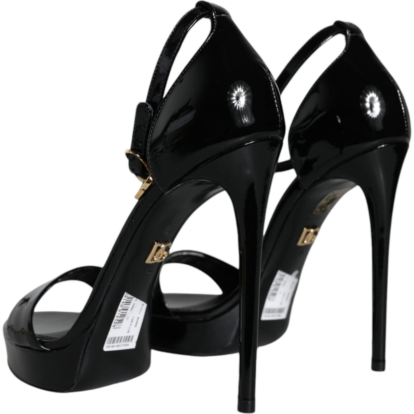 Dolce & Gabbana Black KEIRA Heels Ankle Strap Sandals Shoes Dolce & Gabbana