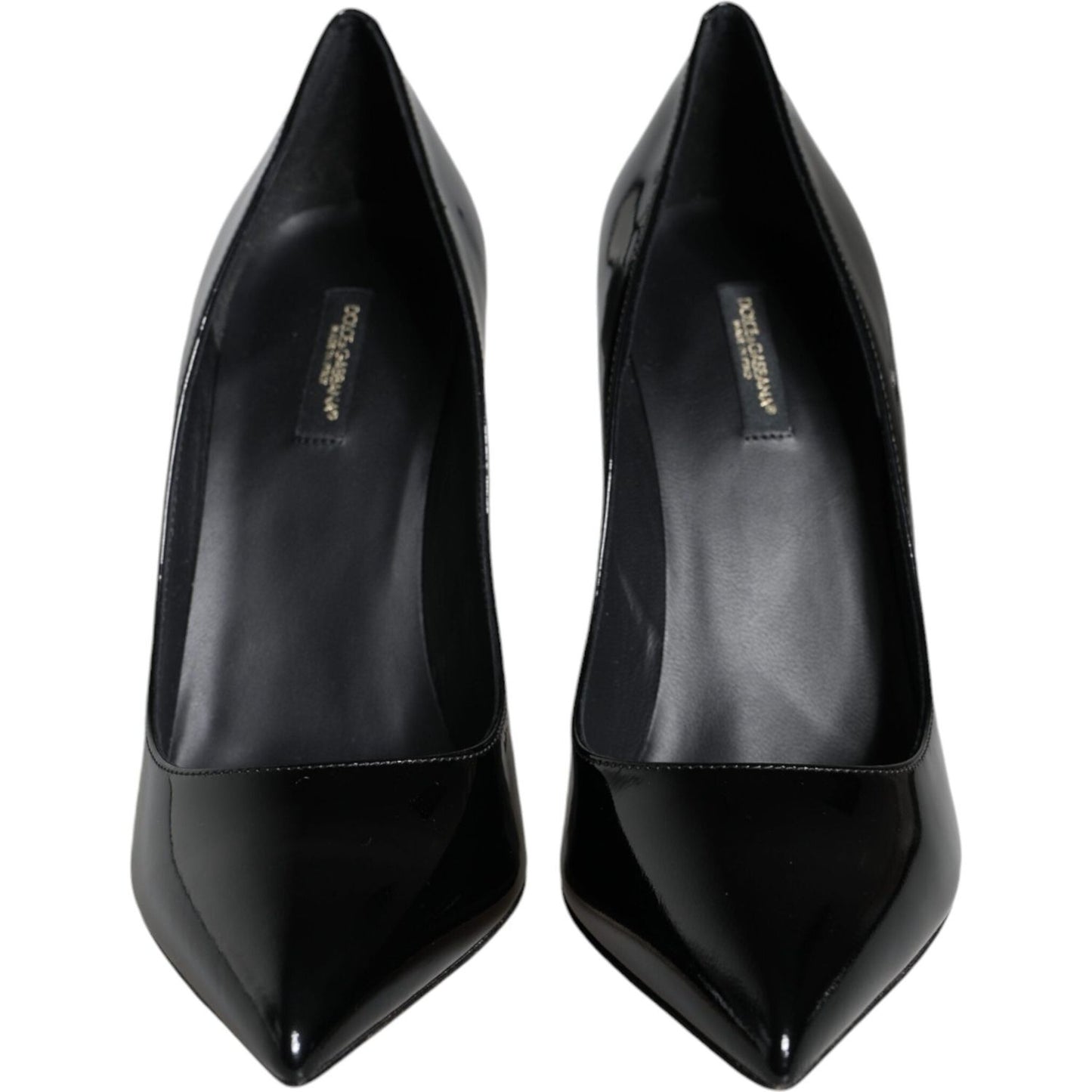 Dolce & Gabbana Black Patent Leather Bellucci Pumps Heels Shoes Dolce & Gabbana