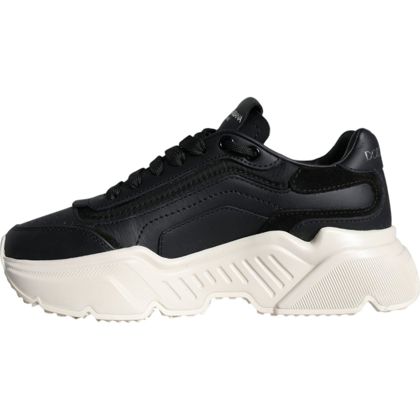 Dolce & Gabbana Black White DAYMASTER Leather Sneakers Shoes Dolce & Gabbana