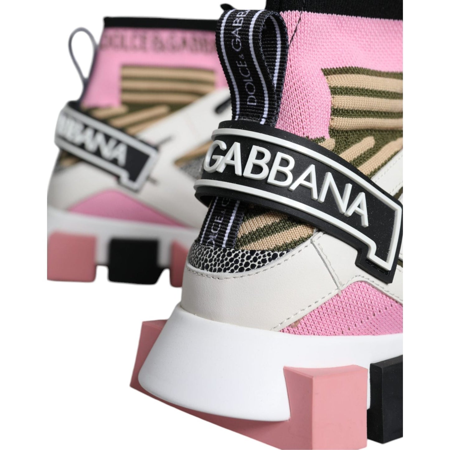 Dolce & Gabbana Multicolor Sorrento Socks Logo Sneakers Shoes Dolce & Gabbana