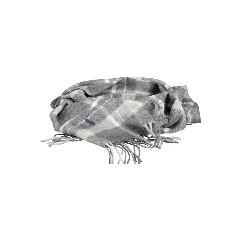 Ralph Lauren Gray Wool Scarf Ralph Lauren