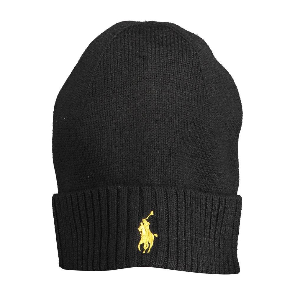 Ralph Lauren Black Wool Hats & Cap Ralph Lauren